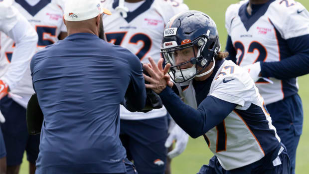 Denver Broncos rookie cornerback Riley Moss